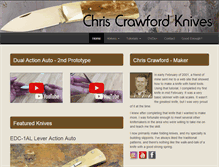 Tablet Screenshot of chriscrawfordknives.com